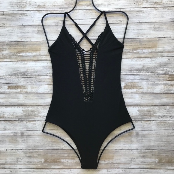 billabong crochet one piece